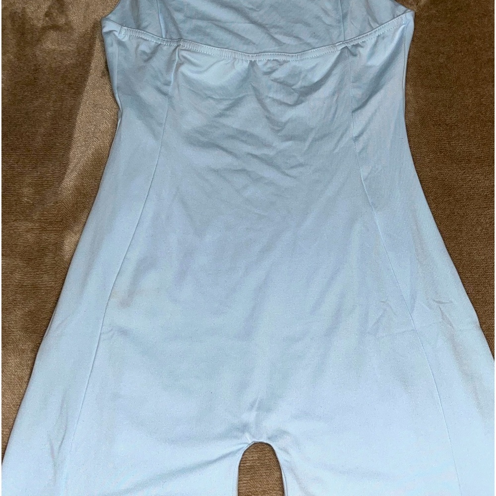 Baby blue sleeveless jumpsuit !